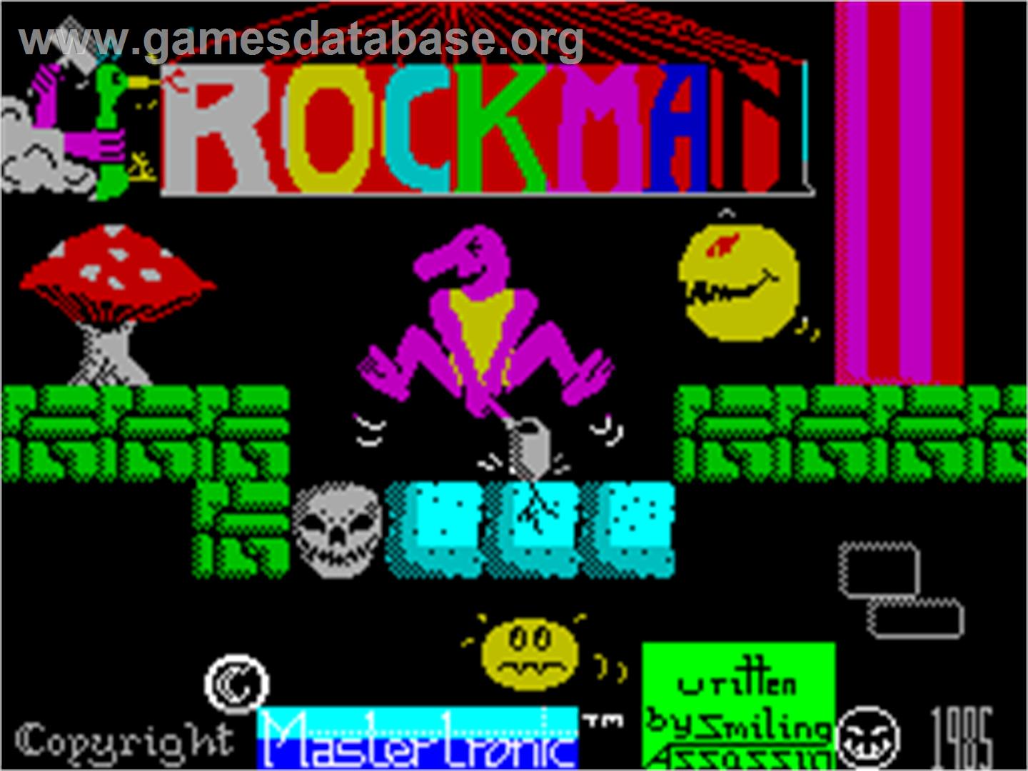 Rockman - Sinclair ZX Spectrum - Artwork - Title Screen