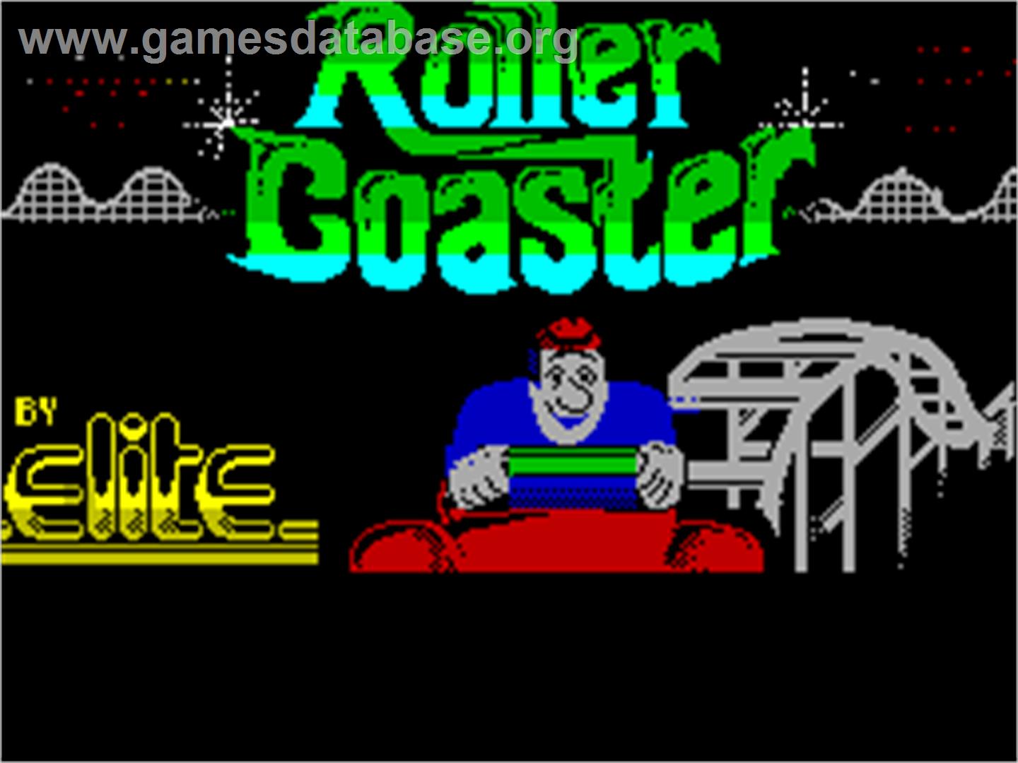 Roller Coaster - Sinclair ZX Spectrum - Artwork - Title Screen