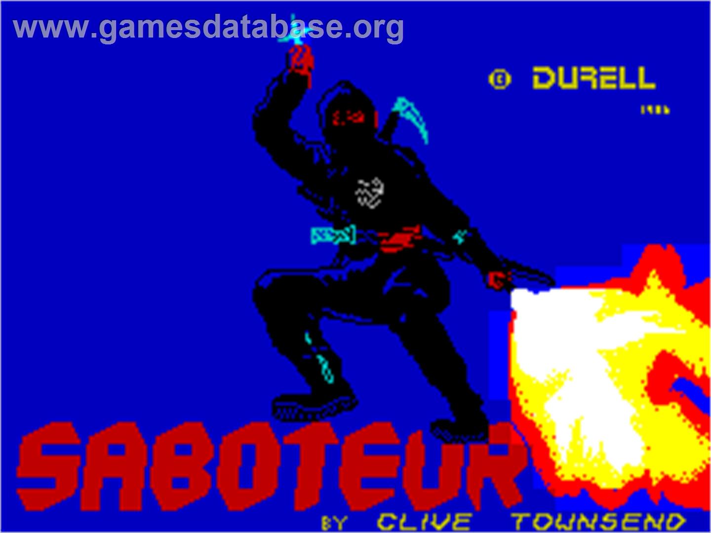 Saboteur II - Sinclair ZX Spectrum - Artwork - Title Screen