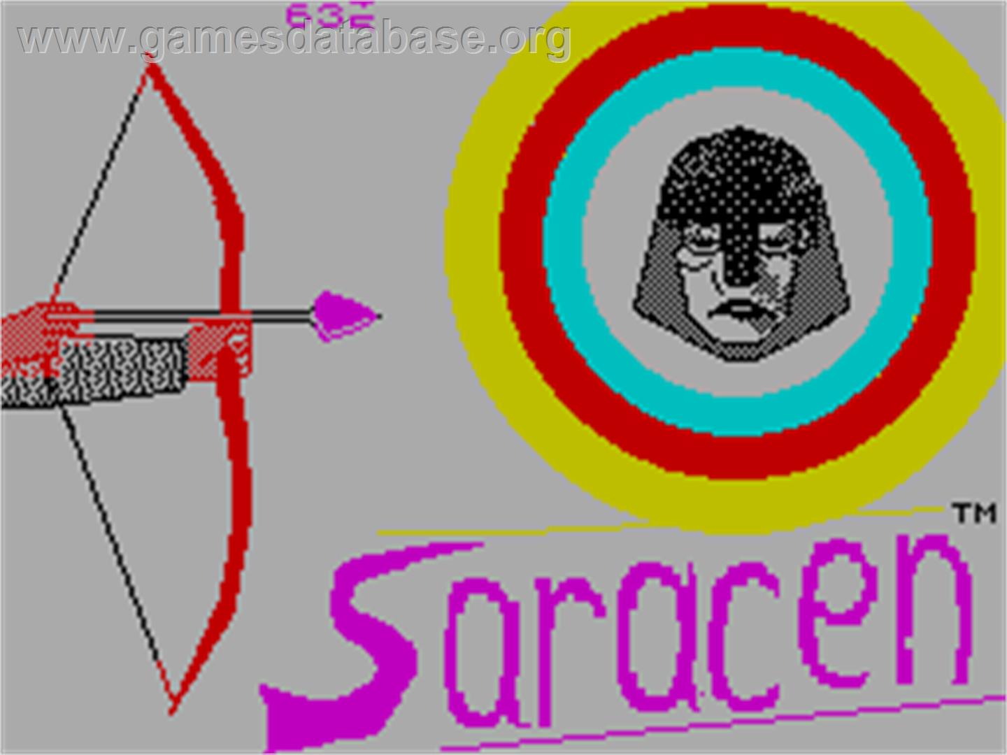 Saracen - Sinclair ZX Spectrum - Artwork - Title Screen