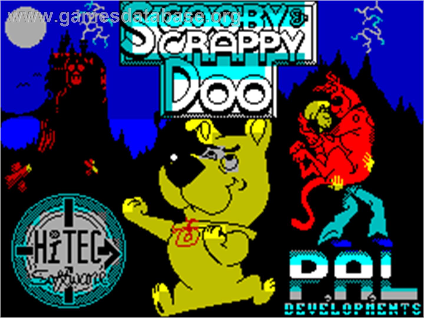 Scooby Doo and Scrappy Doo - Sinclair ZX Spectrum - Artwork - Title Screen