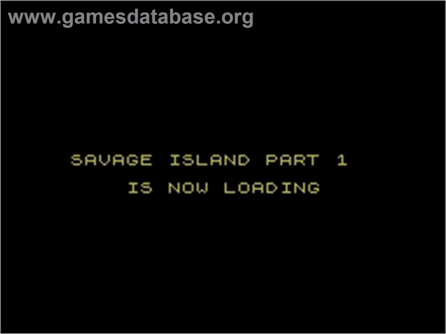 Scott Adams' Graphic Adventure #10: Savage Island Part One - Sinclair ZX Spectrum - Artwork - Title Screen