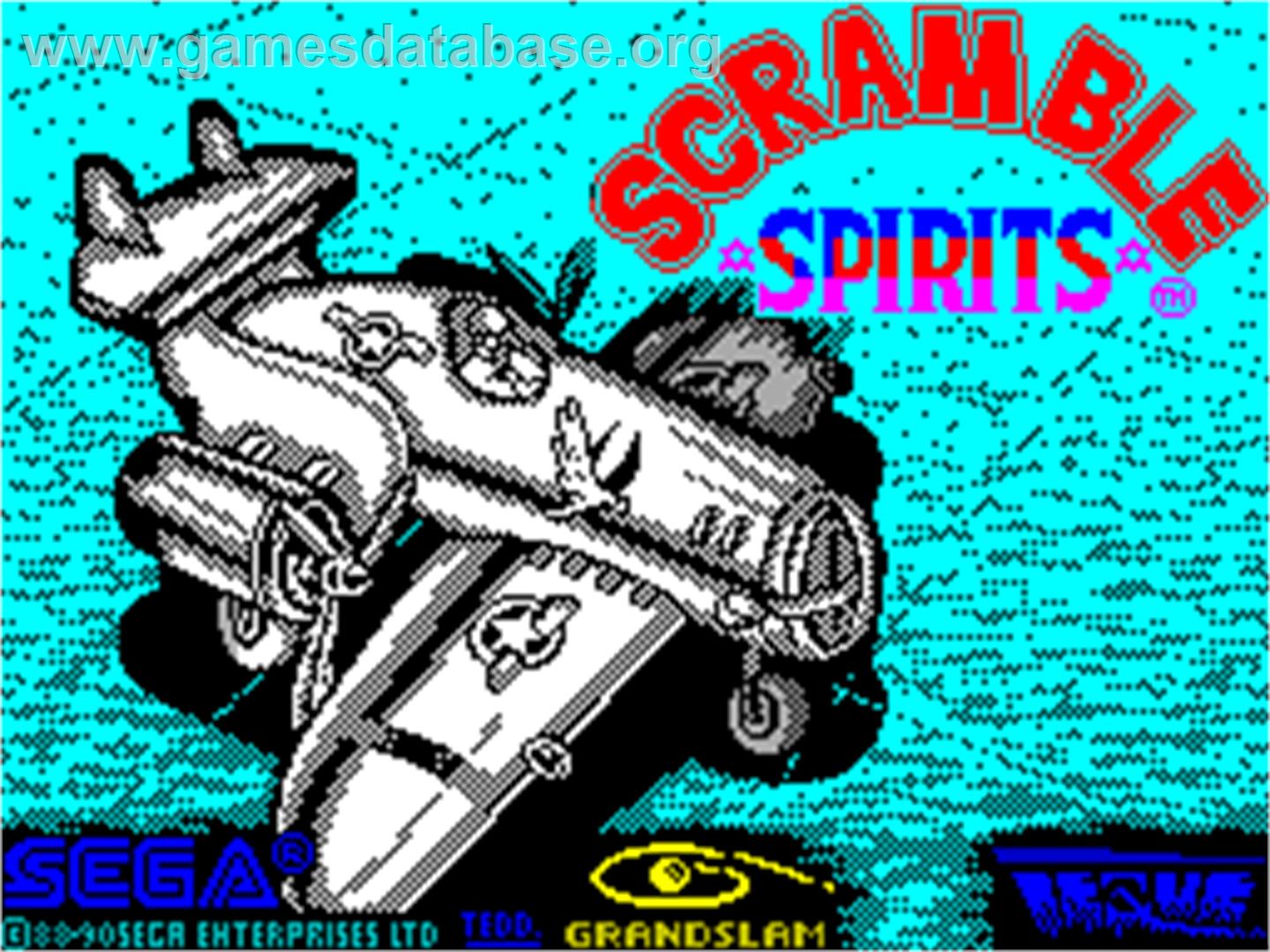 Scramble Spirits - Sinclair ZX Spectrum - Artwork - Title Screen