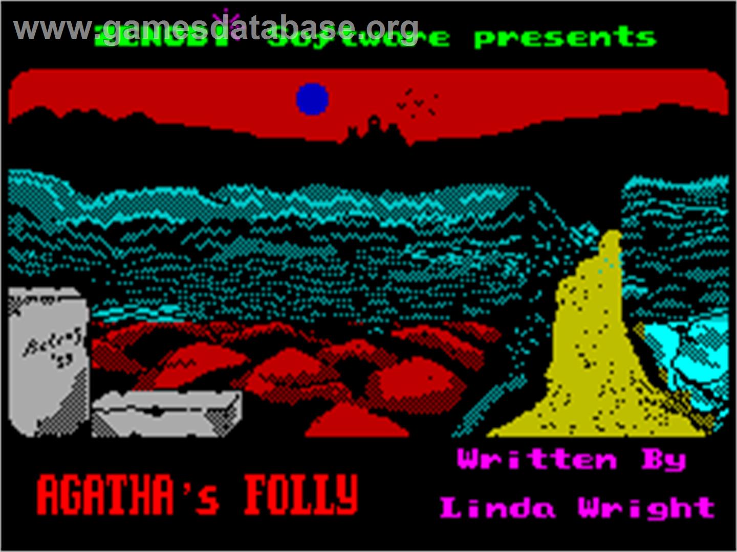 Sharkey's Moll - Sinclair ZX Spectrum - Artwork - Title Screen