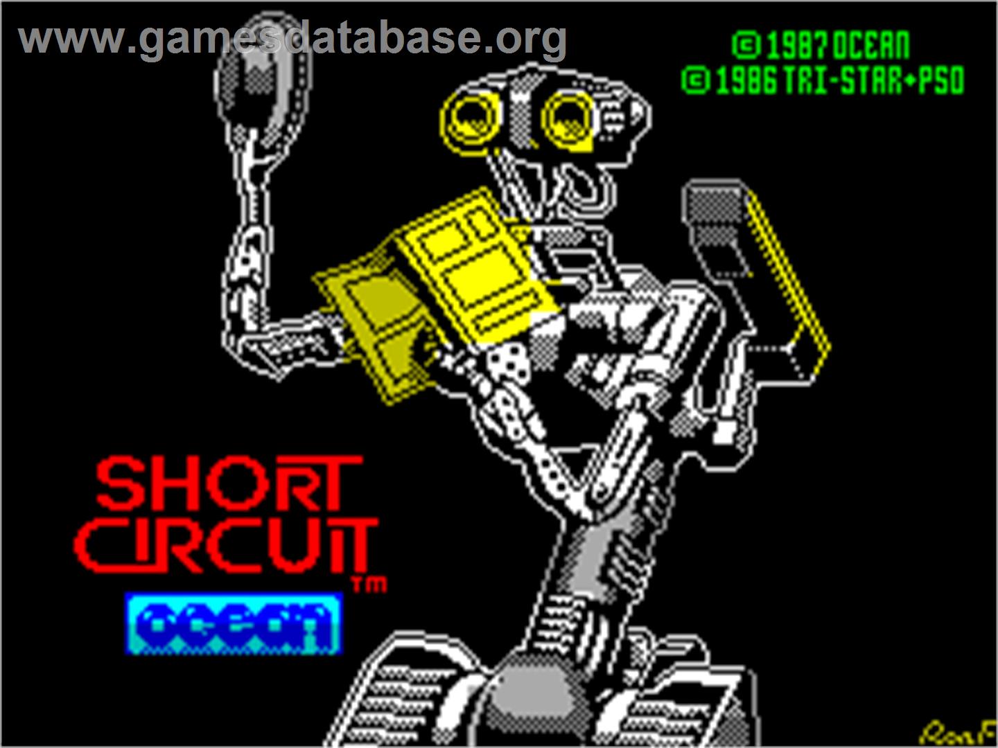 Short Circuit - Sinclair ZX Spectrum - Artwork - Title Screen