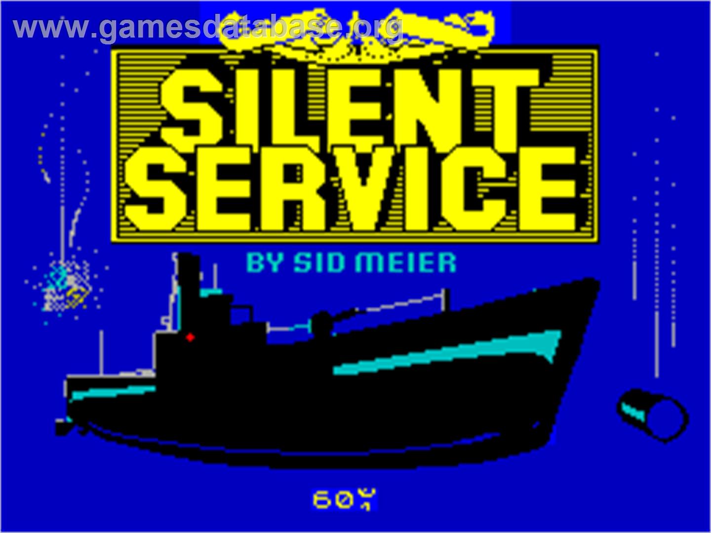 Silent Service - Sinclair ZX Spectrum - Artwork - Title Screen