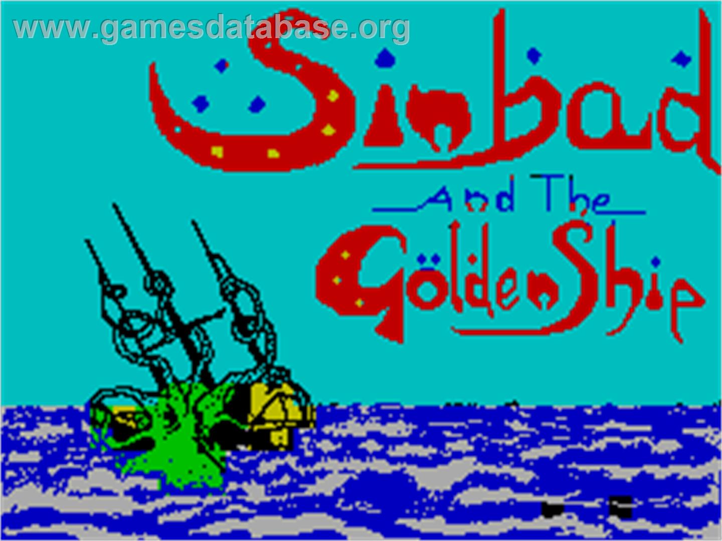 Sinbad & the Golden Ship - Sinclair ZX Spectrum - Artwork - Title Screen