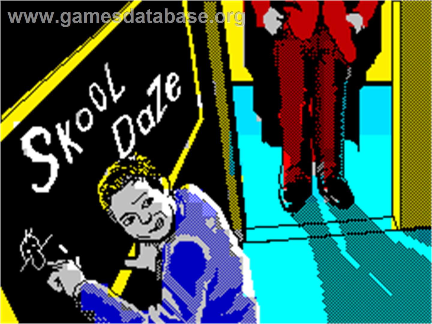 Skool Daze - Sinclair ZX Spectrum - Artwork - Title Screen