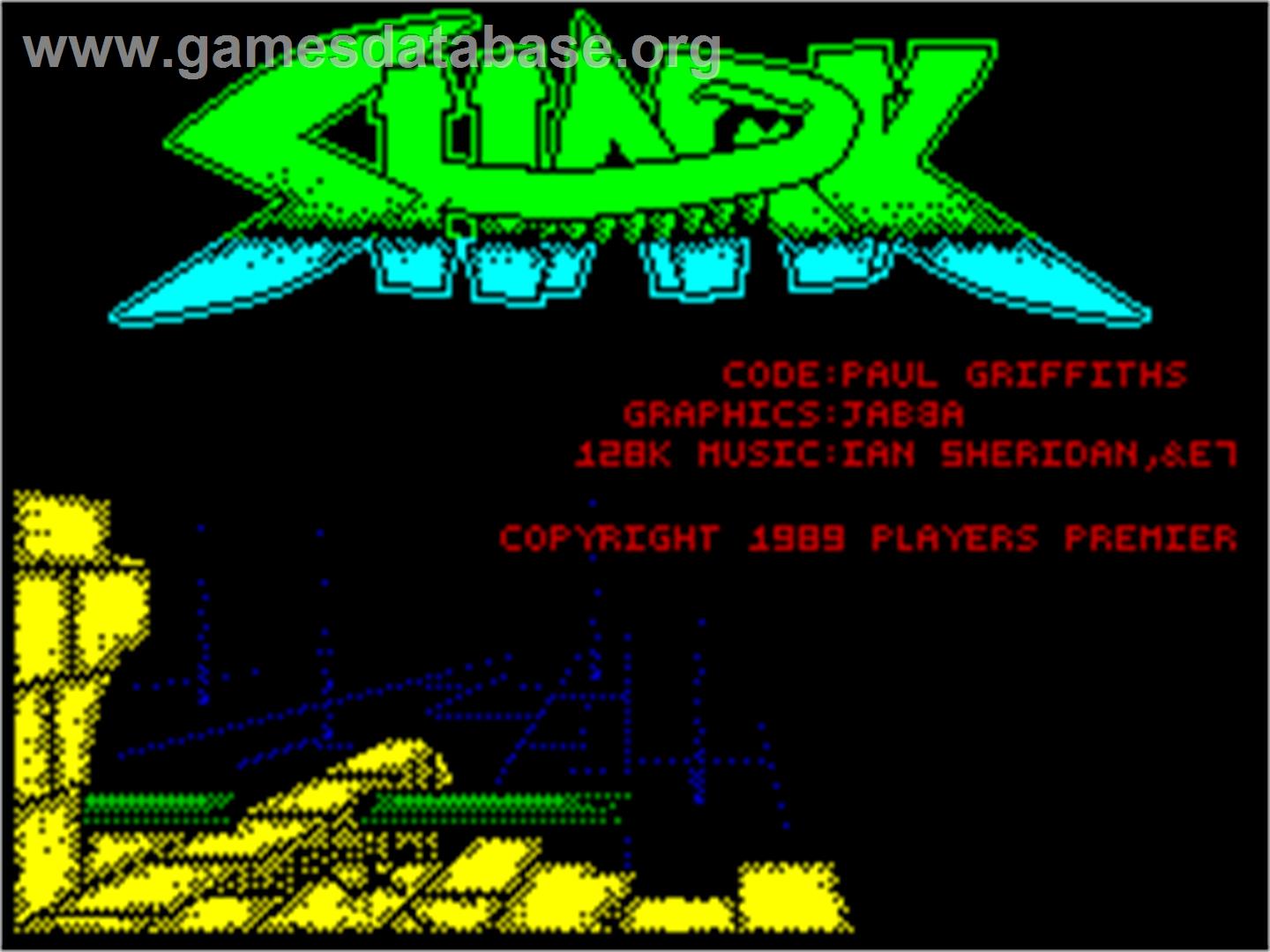 Sky Shark - Sinclair ZX Spectrum - Artwork - Title Screen