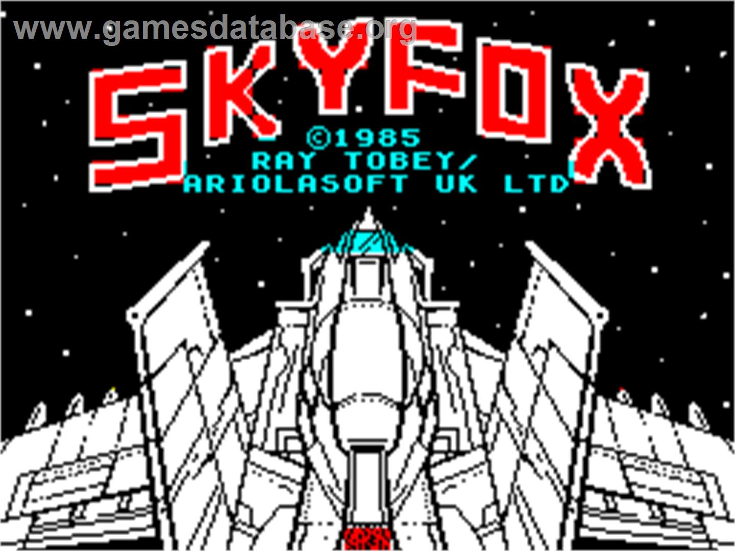 Skyfox - Sinclair ZX Spectrum - Artwork - Title Screen