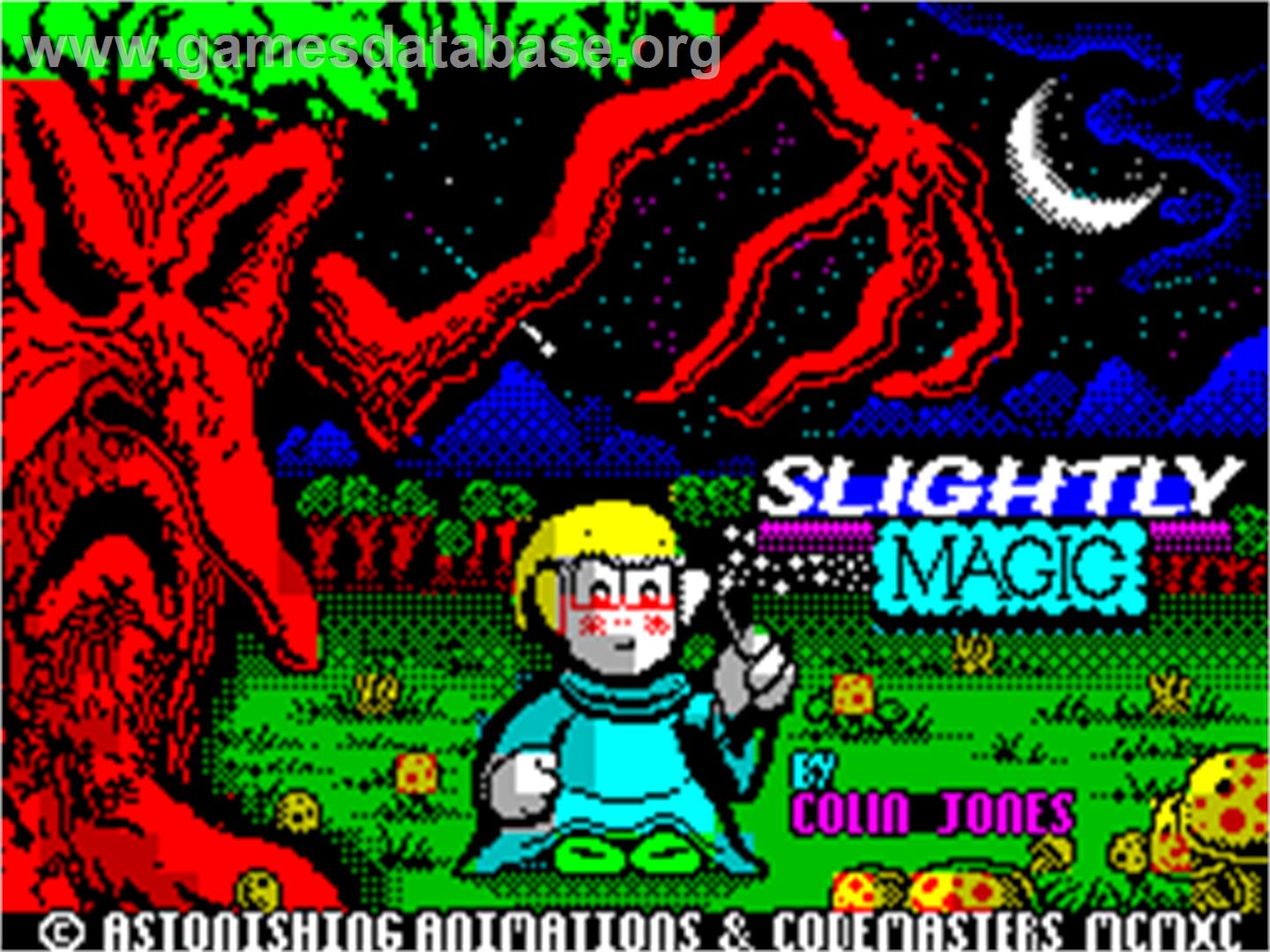 Slightly Magic - Sinclair ZX Spectrum - Artwork - Title Screen