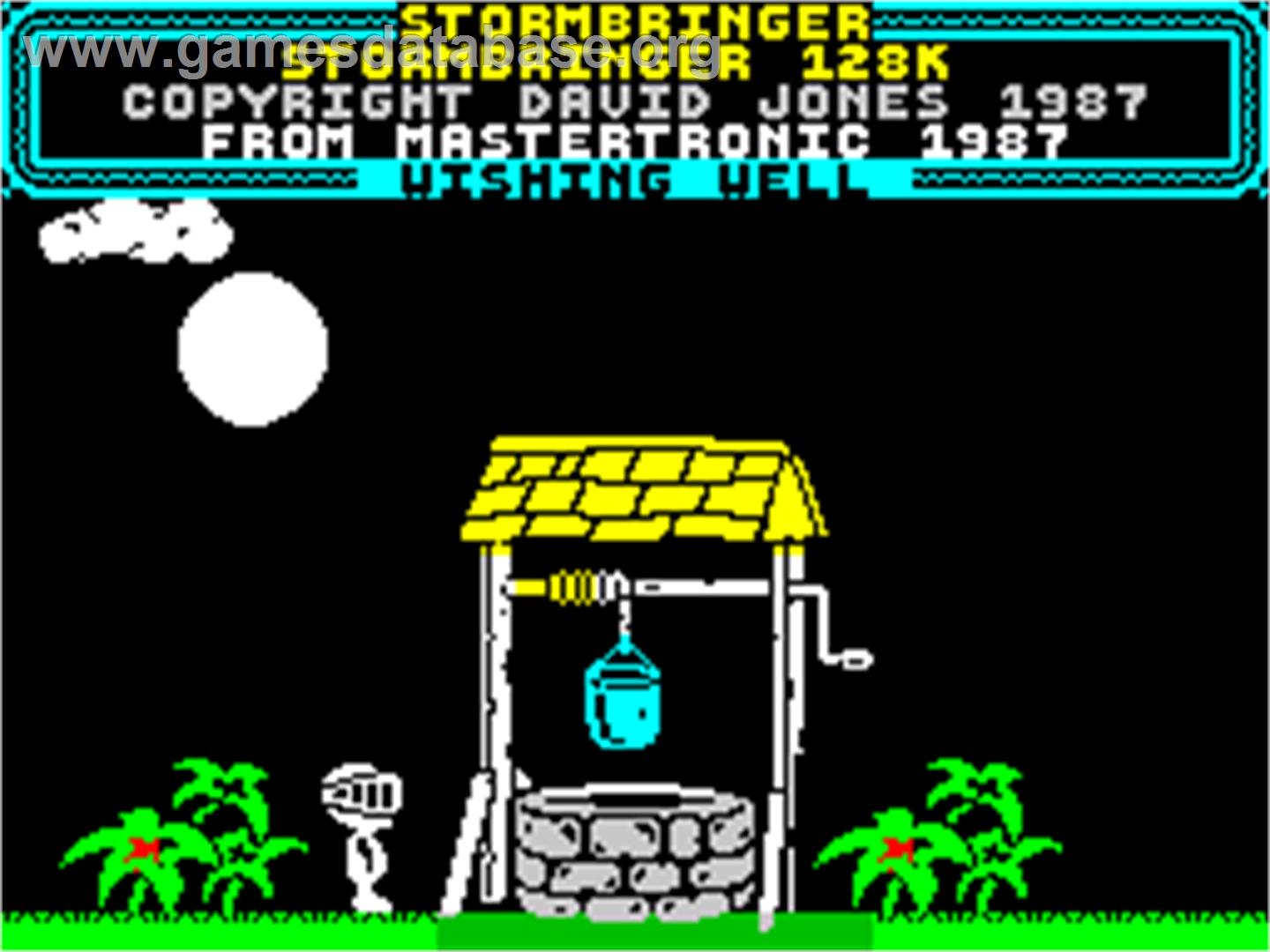 Stormbringer - Sinclair ZX Spectrum - Artwork - Title Screen