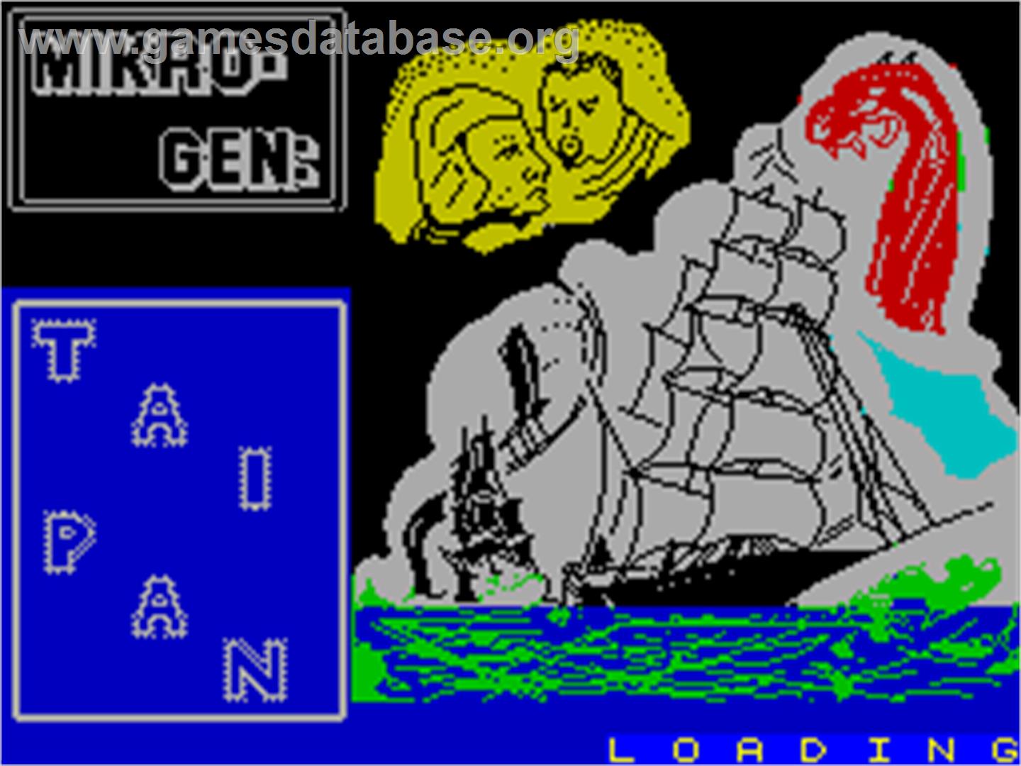 Tai-Pan - Sinclair ZX Spectrum - Artwork - Title Screen