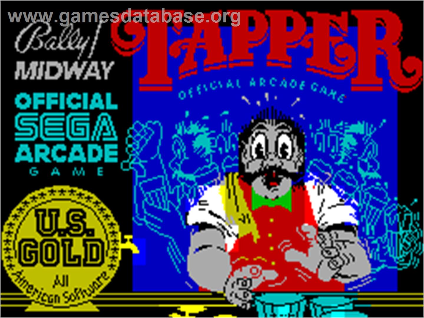 Tapper - Sinclair ZX Spectrum - Artwork - Title Screen