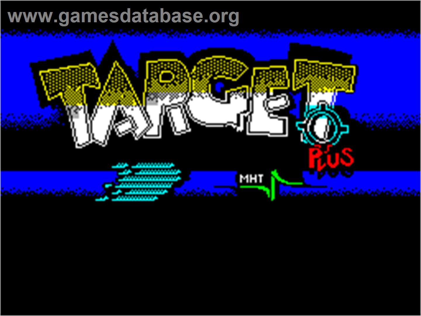 Target Plus - Sinclair ZX Spectrum - Artwork - Title Screen
