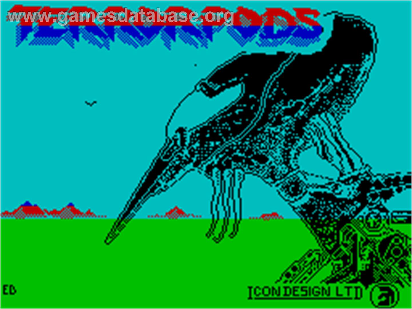 Terrorpods - Sinclair ZX Spectrum - Artwork - Title Screen