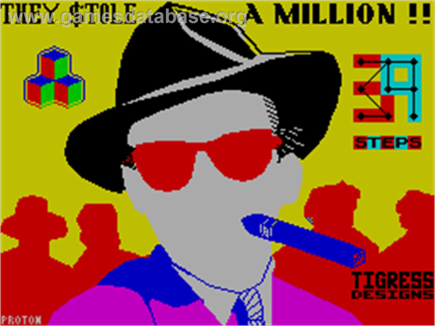 They Stole a Million - Sinclair ZX Spectrum - Artwork - Title Screen