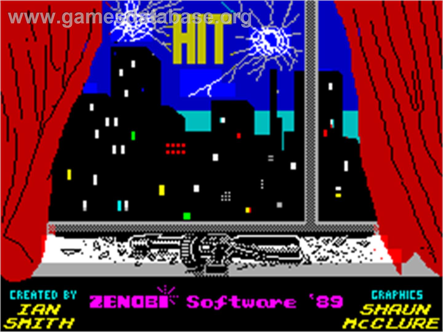 Tilt - Sinclair ZX Spectrum - Artwork - Title Screen