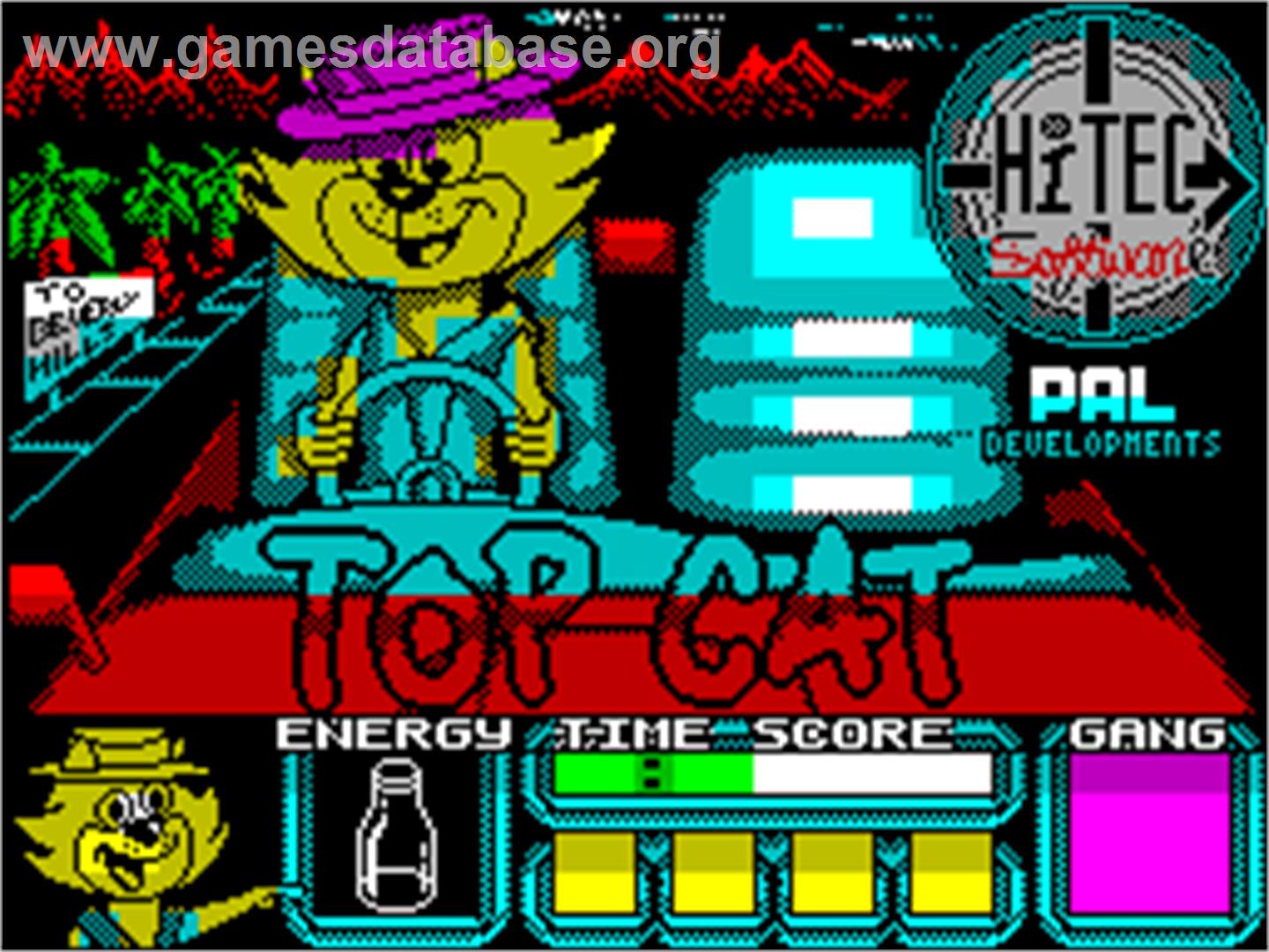 Top Cat in Beverly Hills Cats - Sinclair ZX Spectrum - Artwork - Title Screen