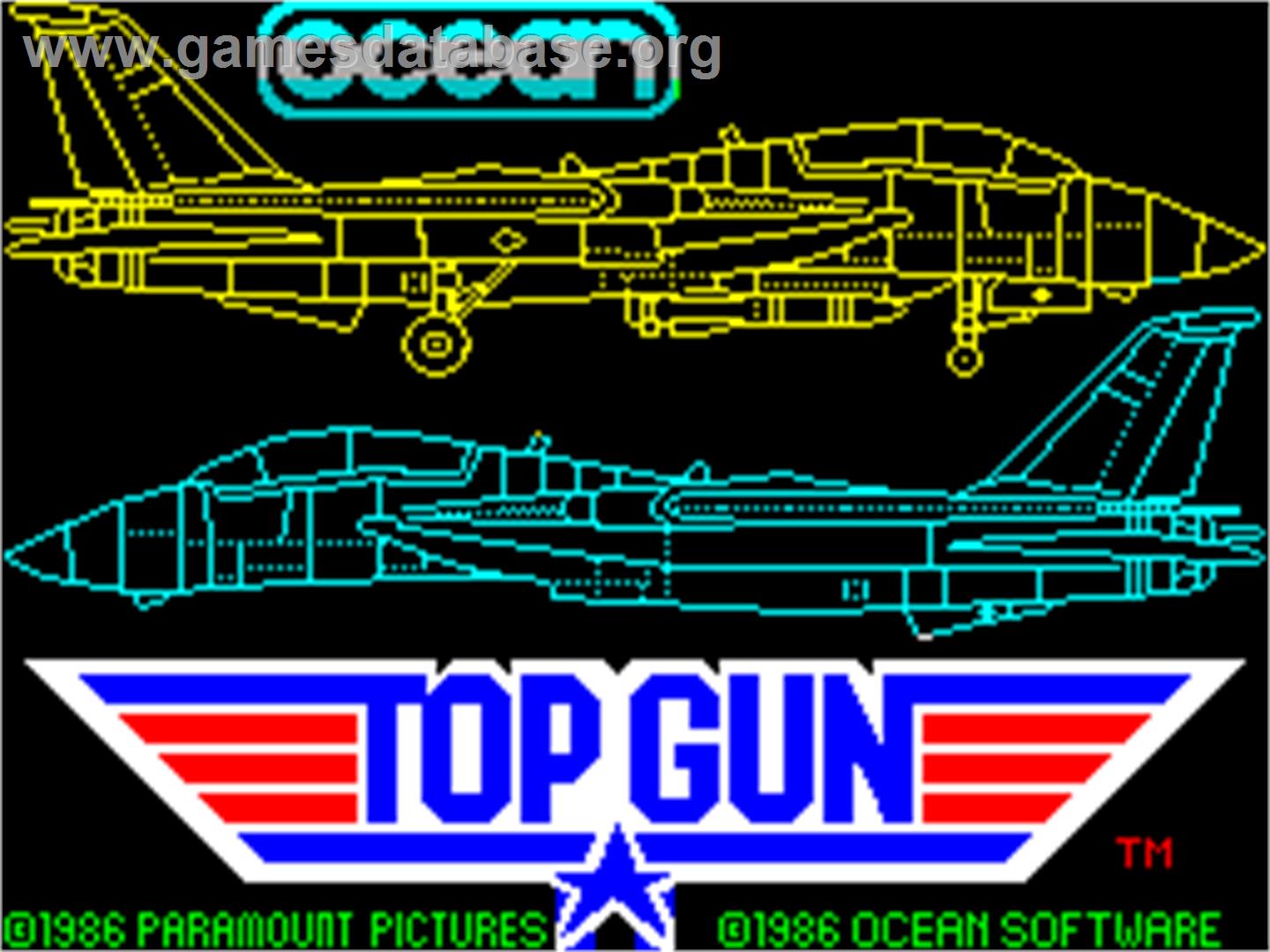 Top Gun - Sinclair ZX Spectrum - Artwork - Title Screen