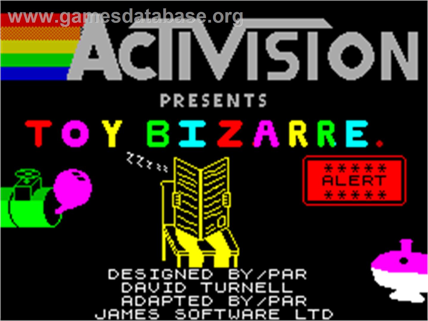 Toy Bizarre - Sinclair ZX Spectrum - Artwork - Title Screen