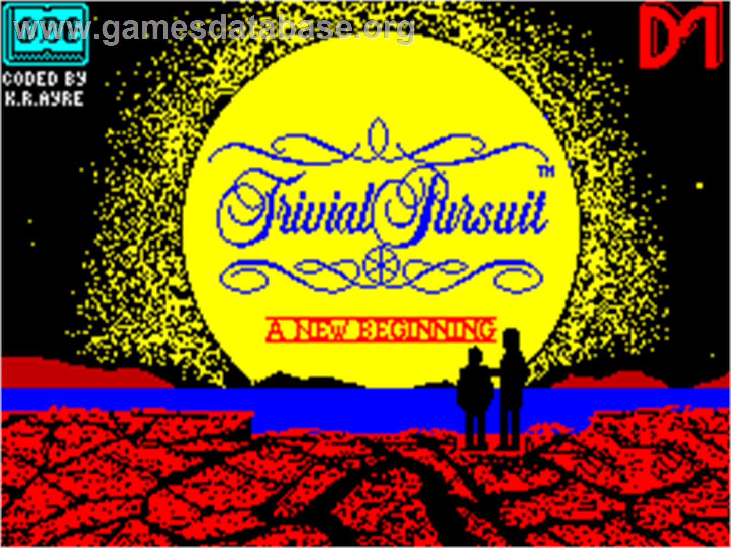 Trivial Pursuit 2: A New Beginning - Sinclair ZX Spectrum - Artwork - Title Screen