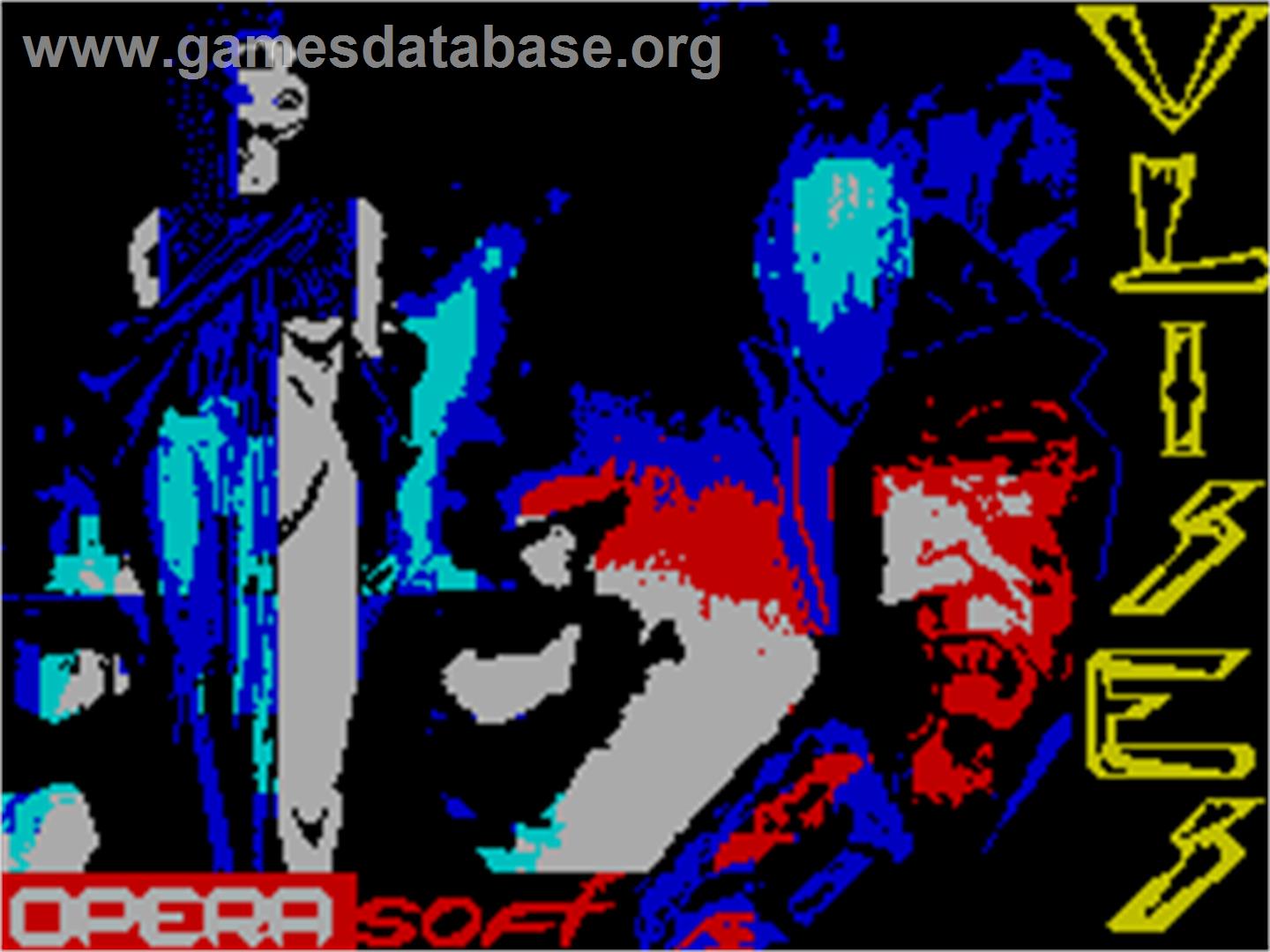 Ulises - Sinclair ZX Spectrum - Artwork - Title Screen