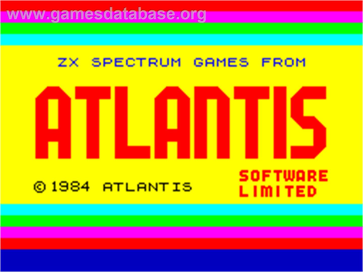 Vagan Attack - Sinclair ZX Spectrum - Artwork - Title Screen