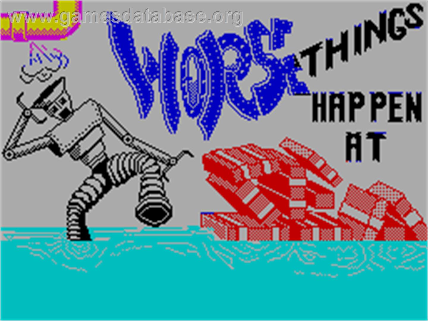 Worse Things Happen at Sea - Sinclair ZX Spectrum - Artwork - Title Screen