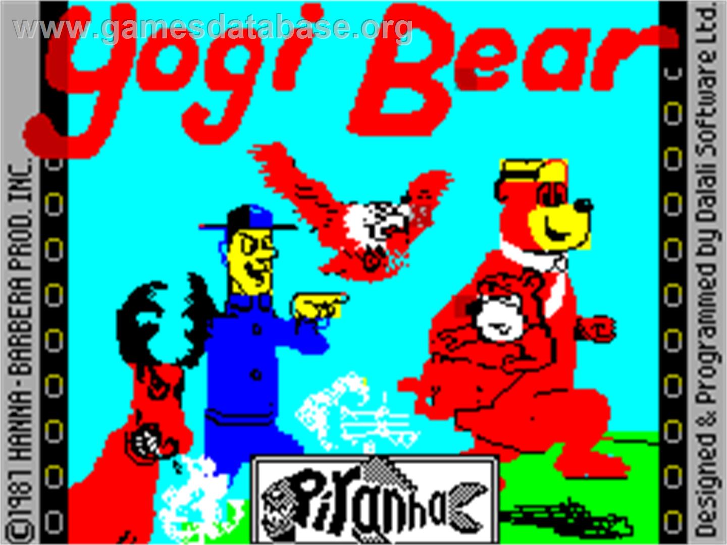 Yogi Bear - Sinclair ZX Spectrum - Artwork - Title Screen