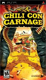Box cover for Chili Con Carnage on the Sony PSP.