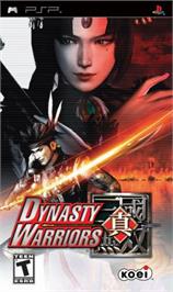 Box cover for Dynasty Warriors on the Sony PSP.