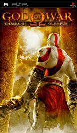 Box cover for God of War: Chains of Olympus on the Sony PSP.