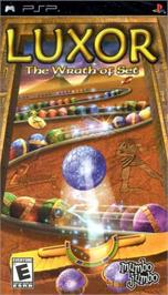 Box cover for Luxor: The Wrath of Set on the Sony PSP.