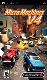Box cover for Micro Machines V4 on the Sony PSP.