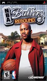 Box cover for NBA Ballers: Rebound on the Sony PSP.