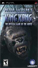 Box cover for Peter Jackson's King Kong: The Official Game of the Movie on the Sony PSP.