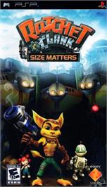 Box cover for Ratchet & Clank: Size Matters on the Sony PSP.