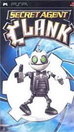 Box cover for Secret Agent Clank on the Sony PSP.
