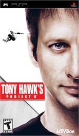 Box cover for Tony Hawk's Project 8 on the Sony PSP.