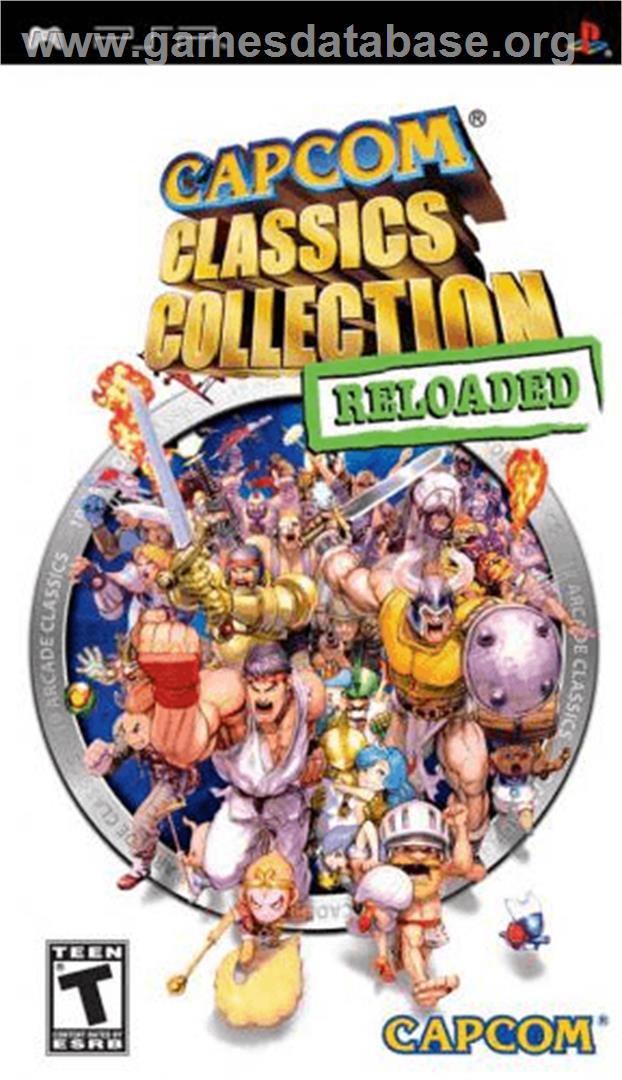 Capcom Classics Collection Reloaded - Sony PSP - Artwork - Box