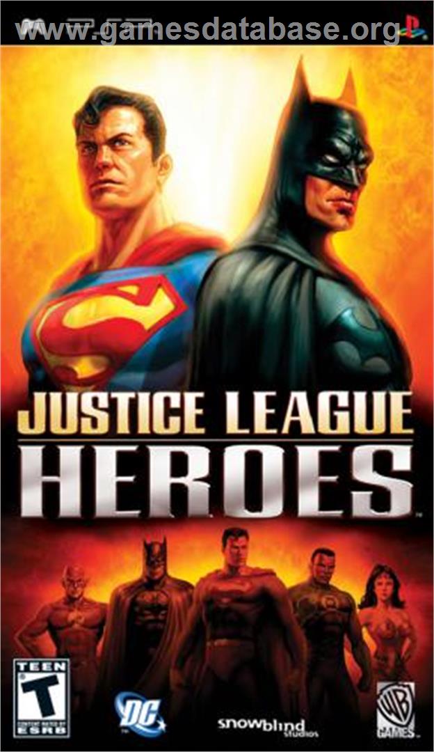 Justice League Heroes - Sony PSP - Artwork - Box