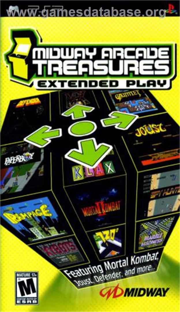 Midway Arcade Treasures: Extended Play - Sony PSP - Artwork - Box