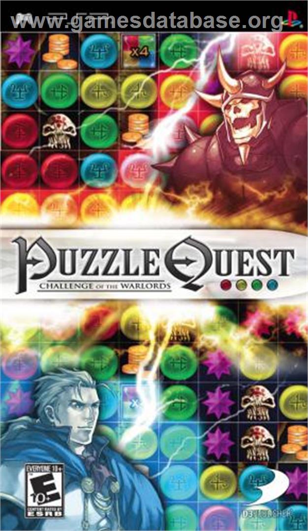 Puzzle Quest: Challenge of the Warlords - Sony PSP - Artwork - Box