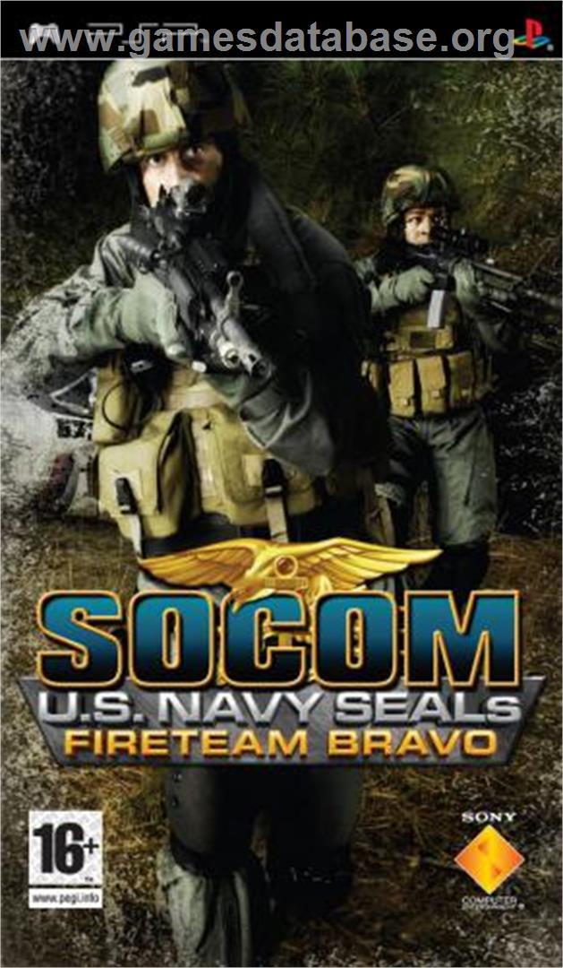 SOCOM: U.S. Navy SEALs - Fireteam Bravo - Sony PSP - Artwork - Box