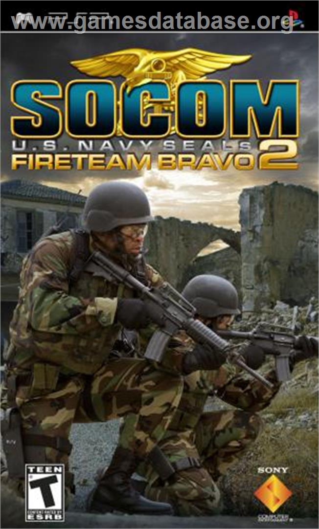 SOCOM: U.S. Navy SEALs - Fireteam Bravo 2 - Sony PSP - Artwork - Box