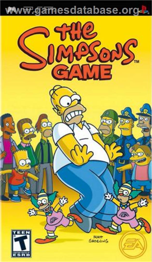 Simpsons Game - Sony PSP - Artwork - Box