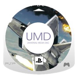 Artwork on the Disc for Ace Combat X: Skies of Deception on the Sony PSP.