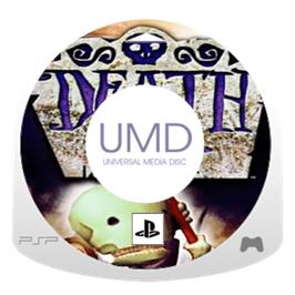 Artwork on the Disc for Death Jr. (Limited Edition) on the Sony PSP.