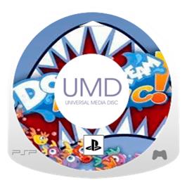Artwork on the Disc for Downstream Panic on the Sony PSP.